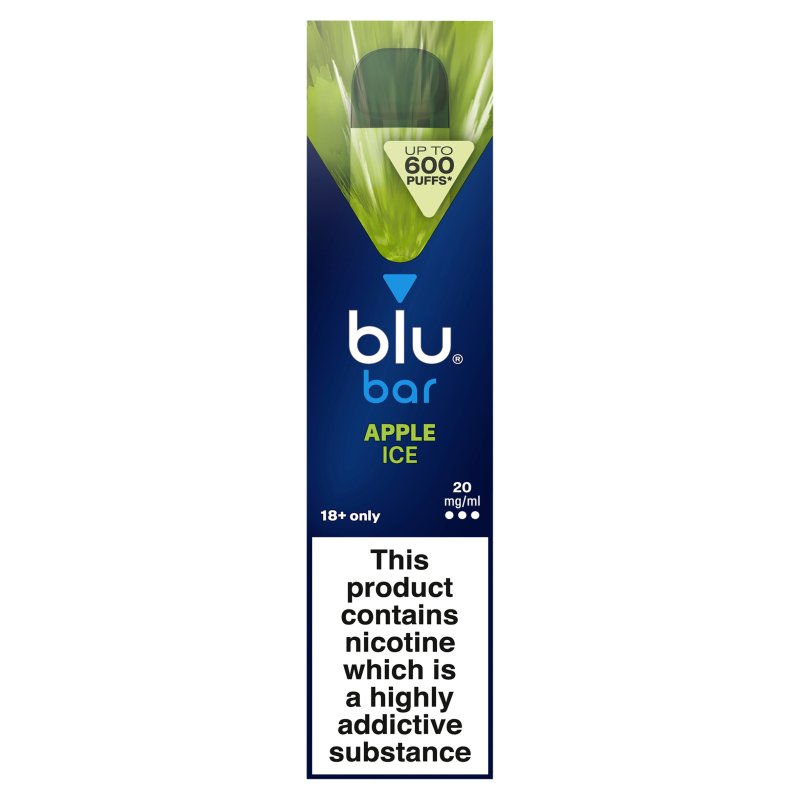 Blu Bar Apple Ice Vape 20ml (10 Pack)
